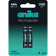 Батарейка перезаряжаемая AAA Anika HR03 1000mAh x2